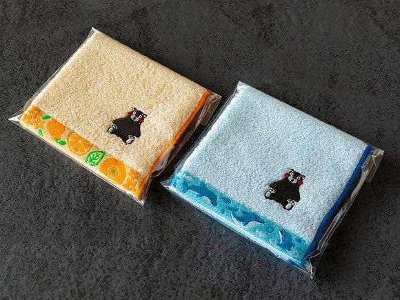 くまモン 刺繍タオルハンカチ（トリコ） - 熊本 阿蘇のお取り寄せ