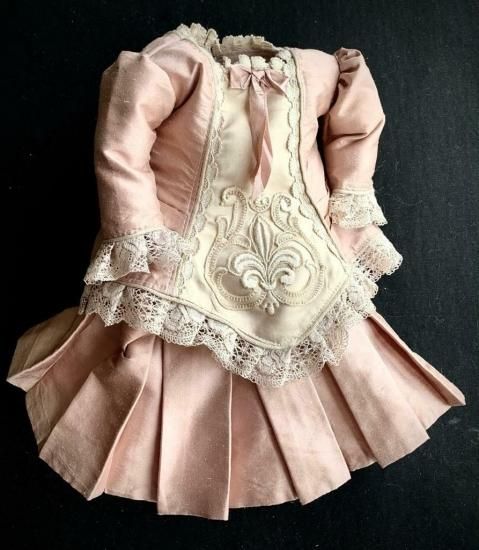 即納！【送料198円】ビスクドール用ドレス 48cmの人形用 アンティーク