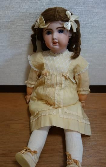 即納！大きなフランス人形 アンティーク ビスクドール ジュモー 1907