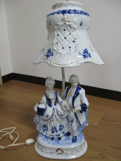 即納！瀬戸ノベルティ 古代人形スタンドランプ マスターズ陶芸 電気