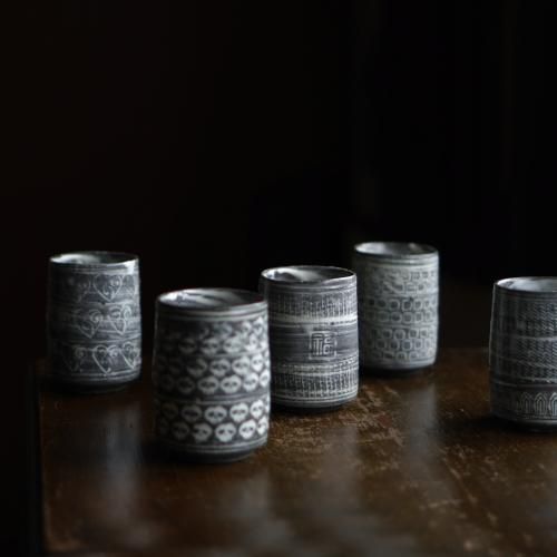 三島湯呑 陶芸家 鈴木大弓【Galleryてとて】