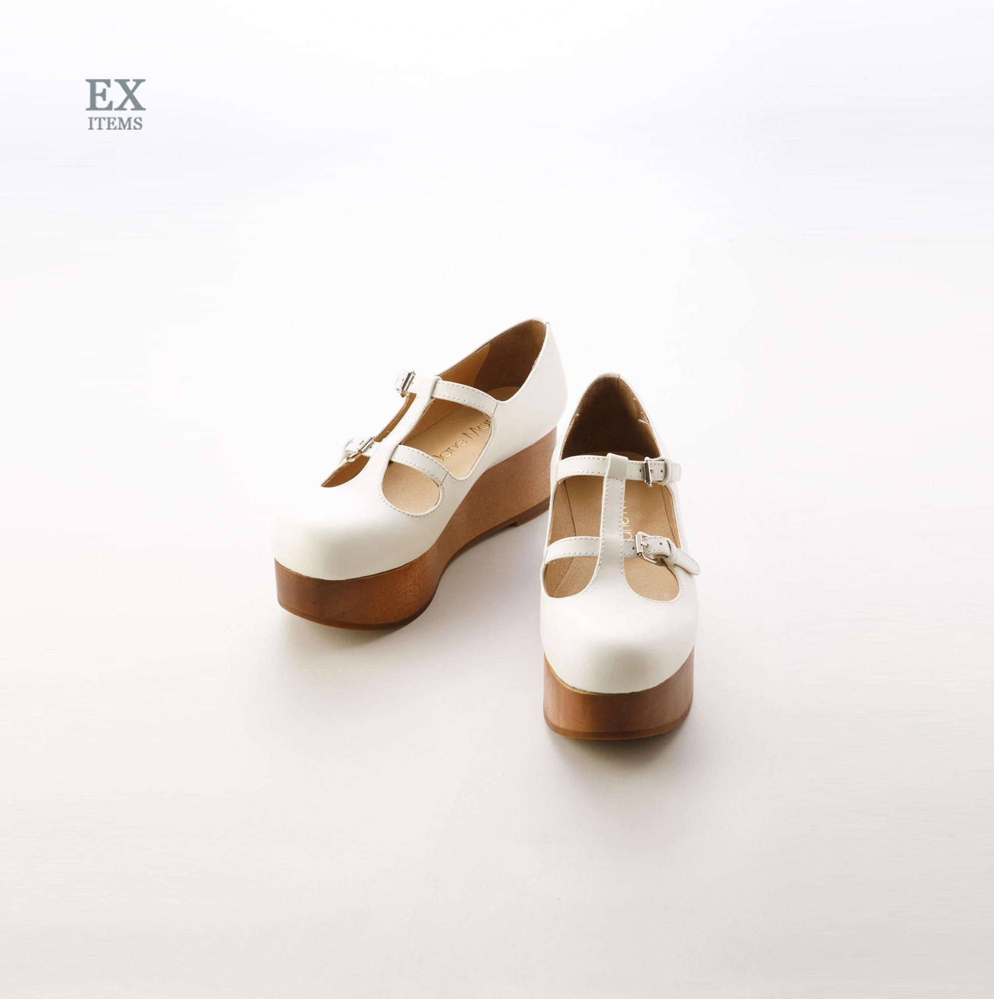 ウッドソール 2ストラップシューズ - Jane Marple Online Shop