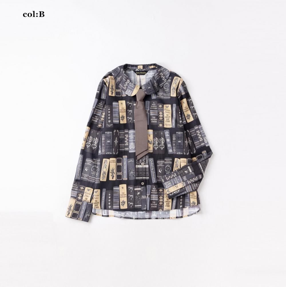 Agatha's libraryリボンタイシャツ - Jane Marple Online Shop