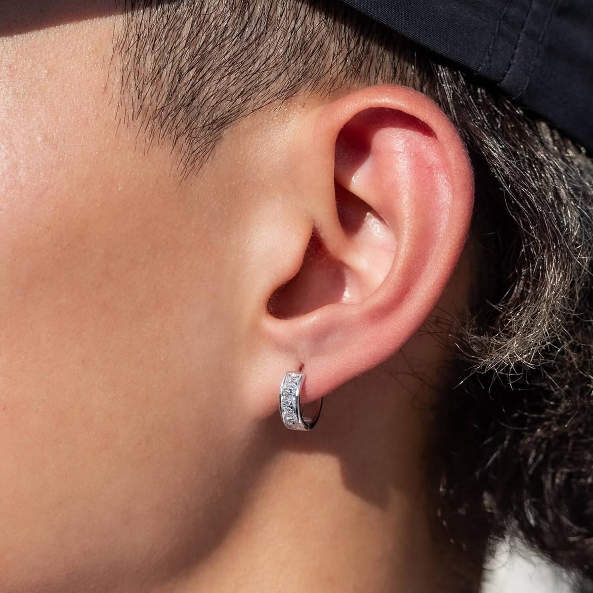 10K ホワイトゴールド ピアス 11mm - AVALANCHE OFFICIAL STORE