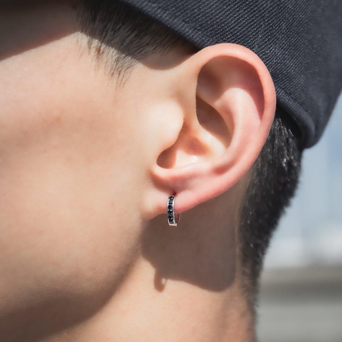 10K ホワイトゴールド ピアス 11mm - AVALANCHE OFFICIAL STORE