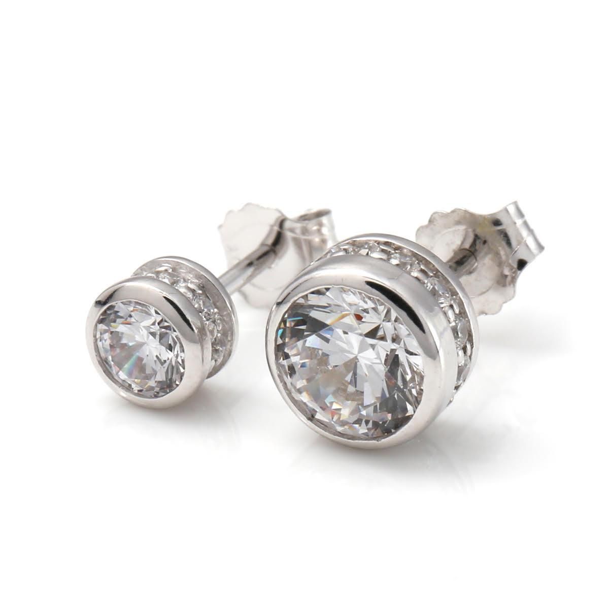 10K ホワイトゴールド ピアス 4mm-6mm - AVALANCHE OFFICIAL STORE