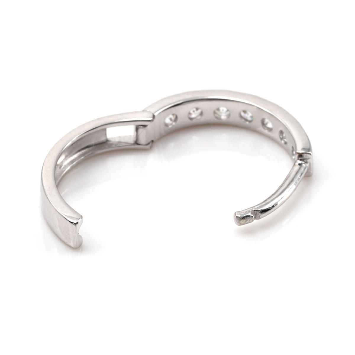 10K ホワイトゴールド ピアス 13mm - AVALANCHE OFFICIAL STORE