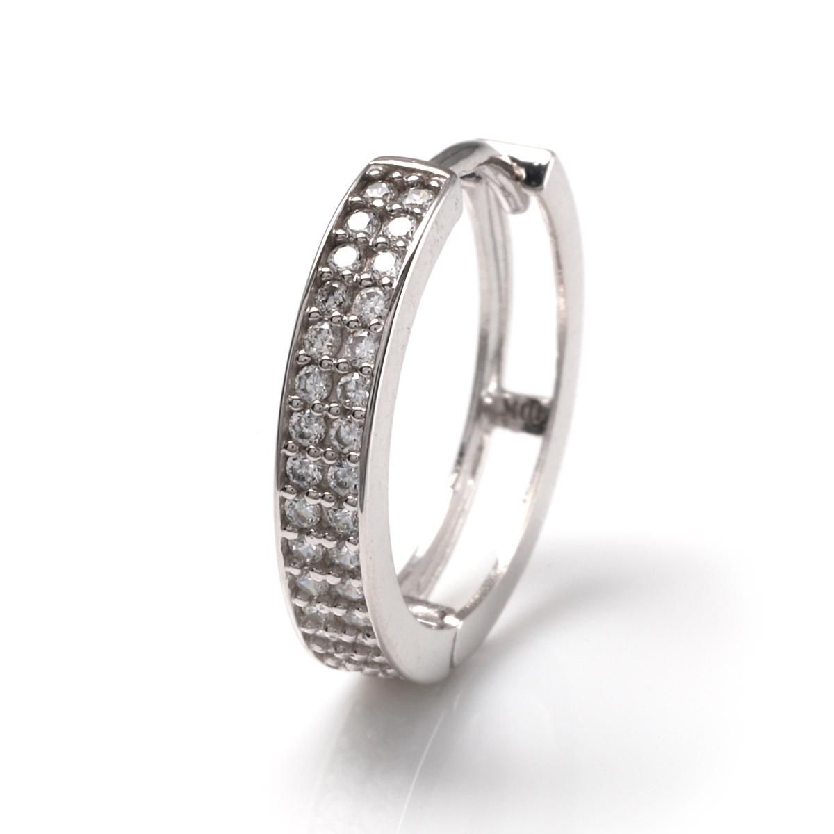 10K ホワイトゴールド ピアス 15mm - AVALANCHE OFFICIAL STORE