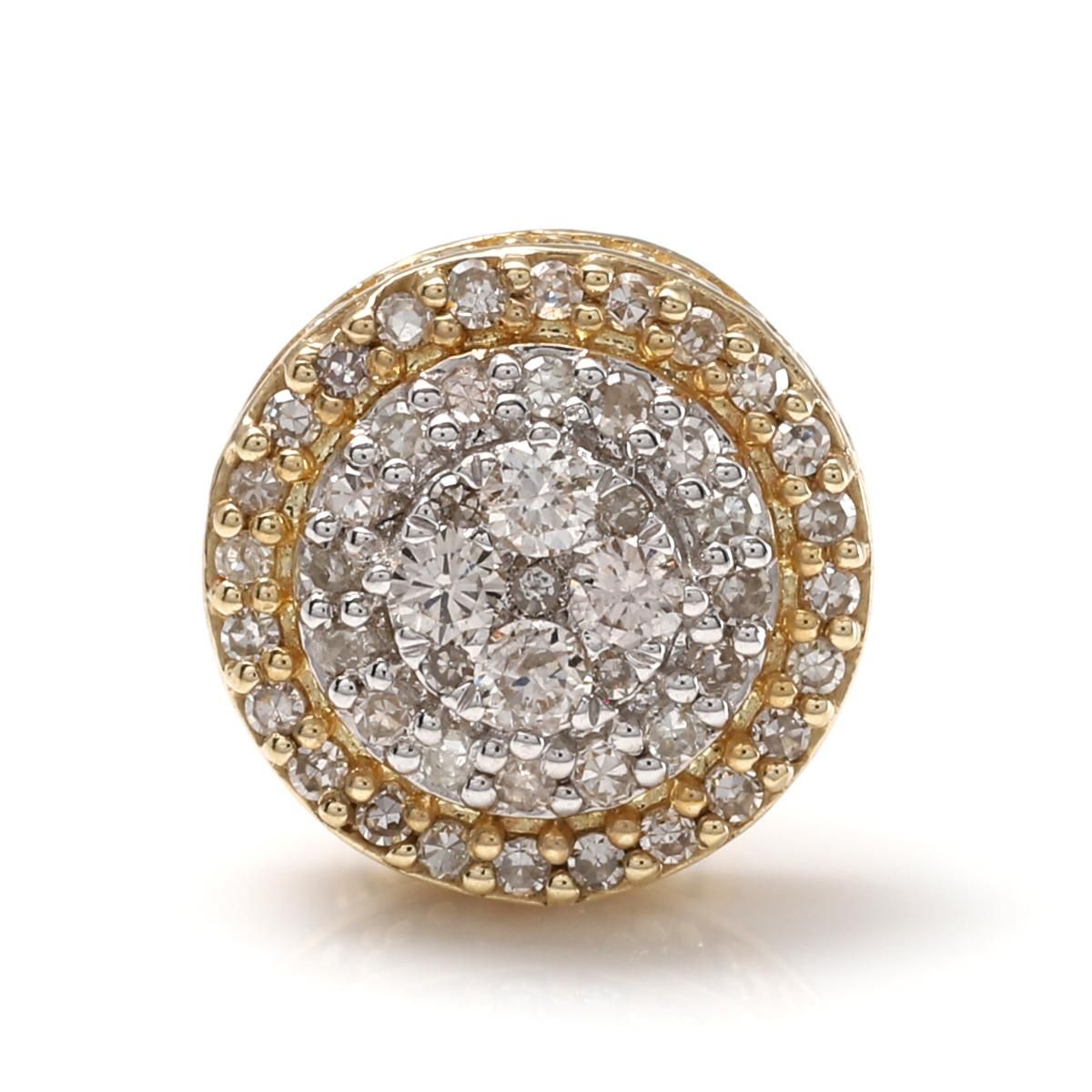 ダイヤモンド 10K イエローゴールド ピアス 9.8mm A119341 - AVALANCHE