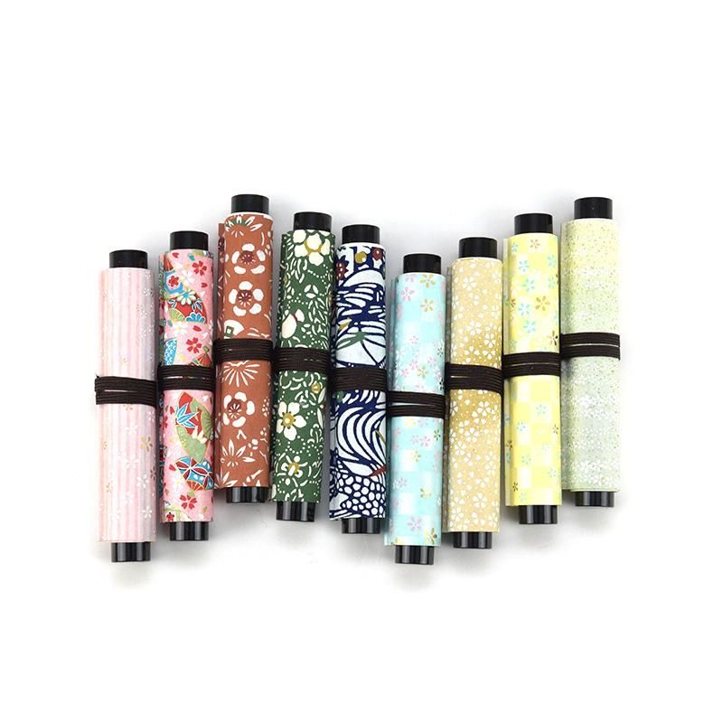ミニ巻物 友禅 画仙貼 アソートカラー - 書道用品、墨、墨液、紙、筆を