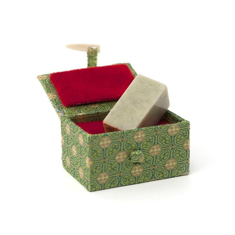 22ラオス石金魚桃花凍石美材篆刻高級印材落款書道雅号展示会箱付き-神