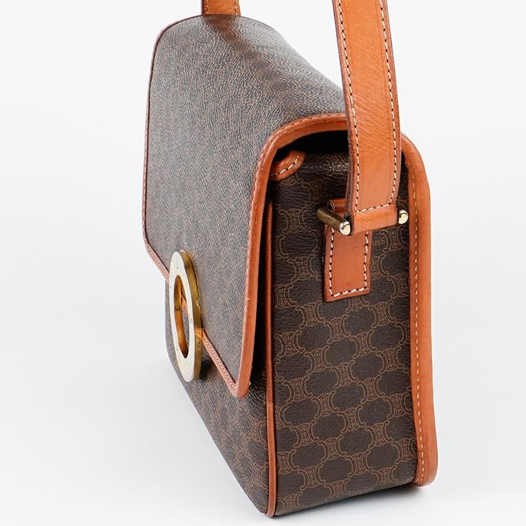 マカダム柄サークルロゴショルダーバッグ M13 ブラウン ヴィンテージ