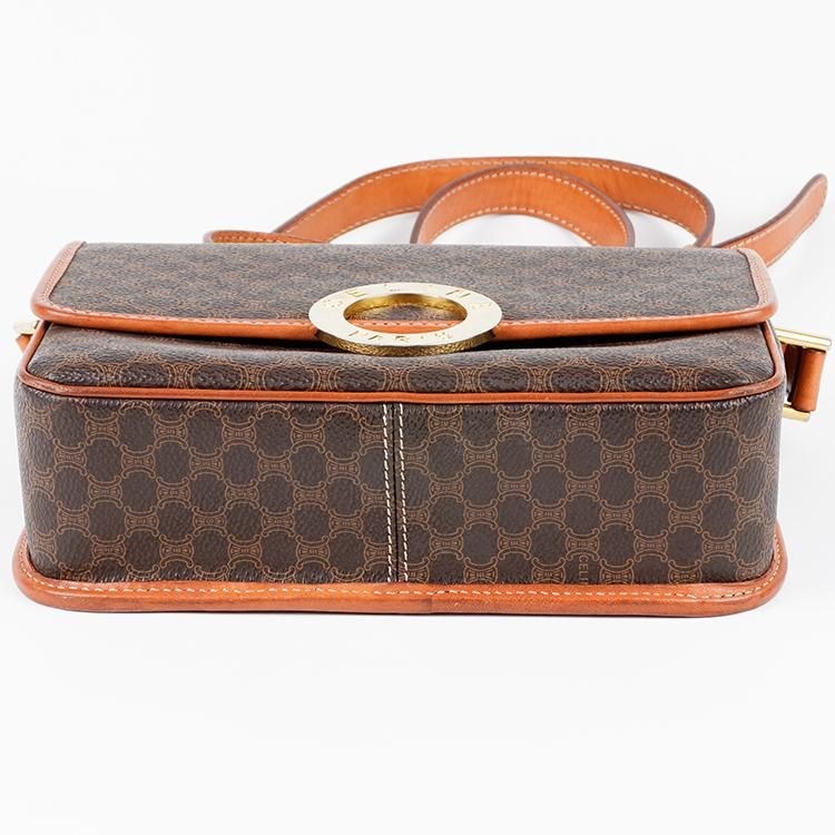 マカダム柄サークルロゴショルダーバッグ M13 ブラウン ヴィンテージ