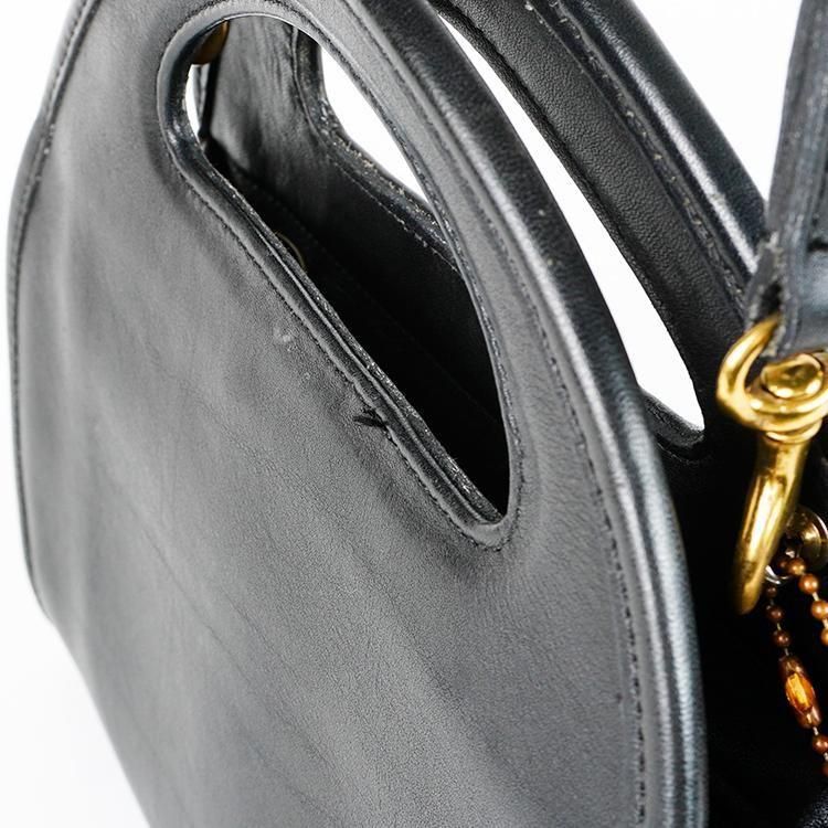 COACH コーチ ハーフムーン2WAYショルダーバッグ ブラック