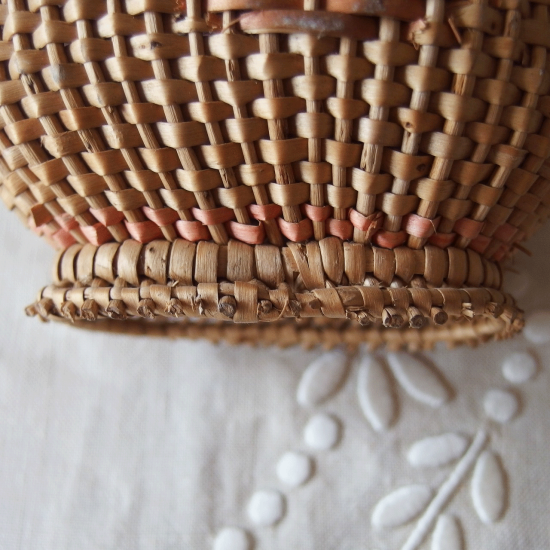 アンティーク バスケット パニエ | フランス 蓋付きのドールパニエ