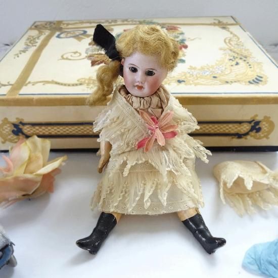 アンティーク ビスクドール | フランス SFBJ 女の子と赤ちゃんの