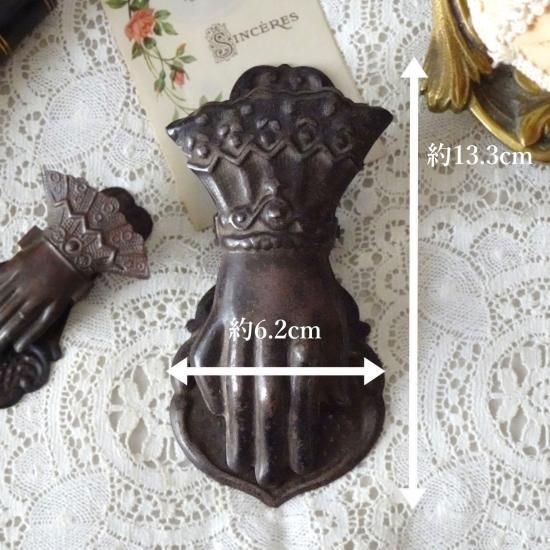 フランスアンティーク貴婦人の手 台座 ハンドオブジェ 19世紀 希少