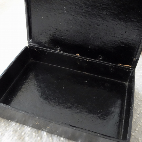 アンティークボックス | フランス 19世紀 パピエマシェの小箱（番い鳥