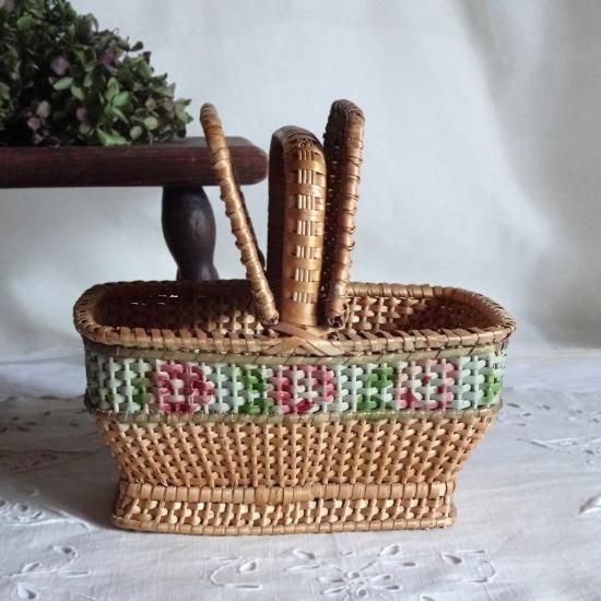 アンティーク ローズパニエ | フランス 小さなローズパニエ ドール