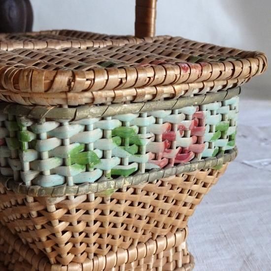 アンティーク ローズパニエ | フランス 小さなローズパニエ ドール