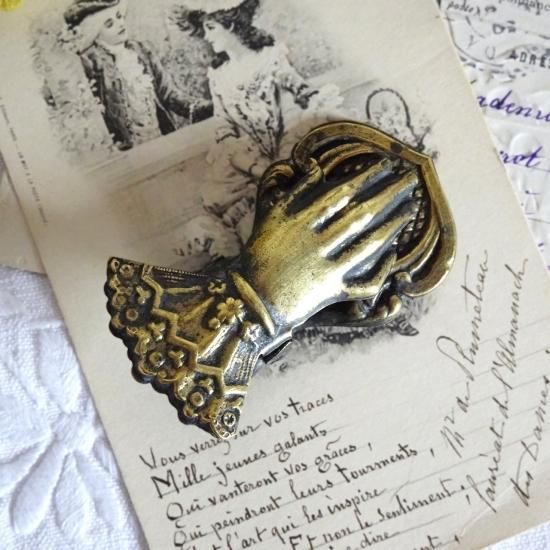 アンティーク ハンドクリップ | フランス 19世紀後期 貴婦人の手