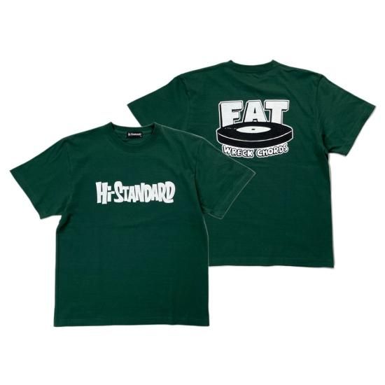 HS×FAT LOGO T-shirt（GREEN） - Hi-STANDARD OFFICIAL WEB STORE