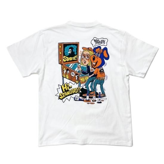 TM paint RAT T-shirt（WHITE） - Hi-STANDARD OFFICIAL WEB STORE