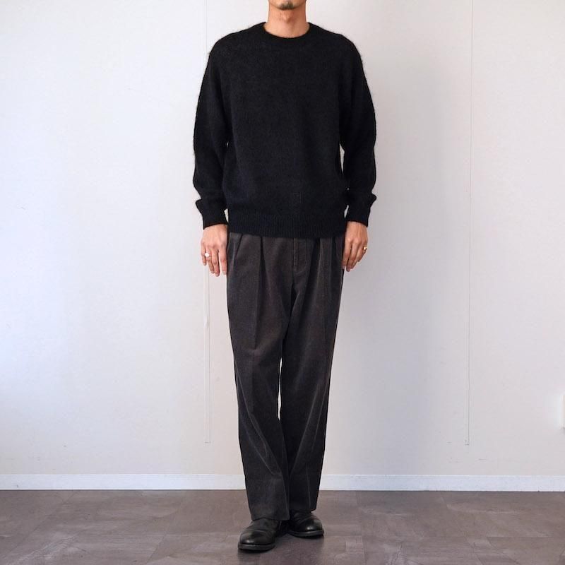 BATONER / バトナー】PURE MOHAIR CREW NECK BLACK - THIRTY' THIRTY