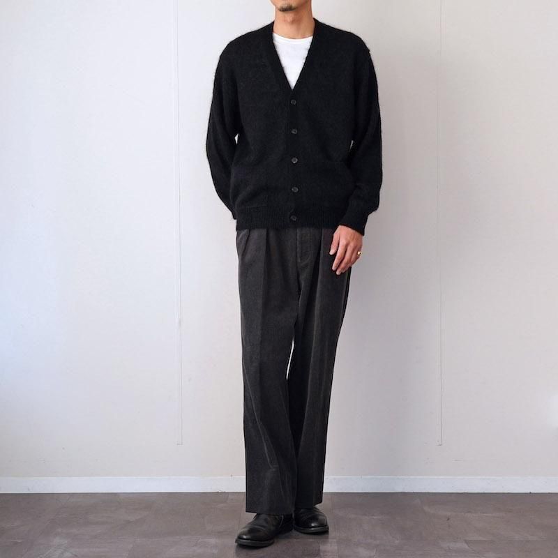 BATONER】PURE MOHAIR V CARDIGAN BLACK - THIRTY' THIRTY' STORE