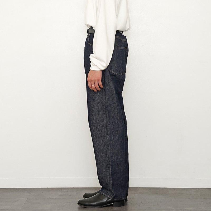 26 S/S】【AURALEE】HARD TWIST DENIM WIDE PANTS INDIGO - THIRTY