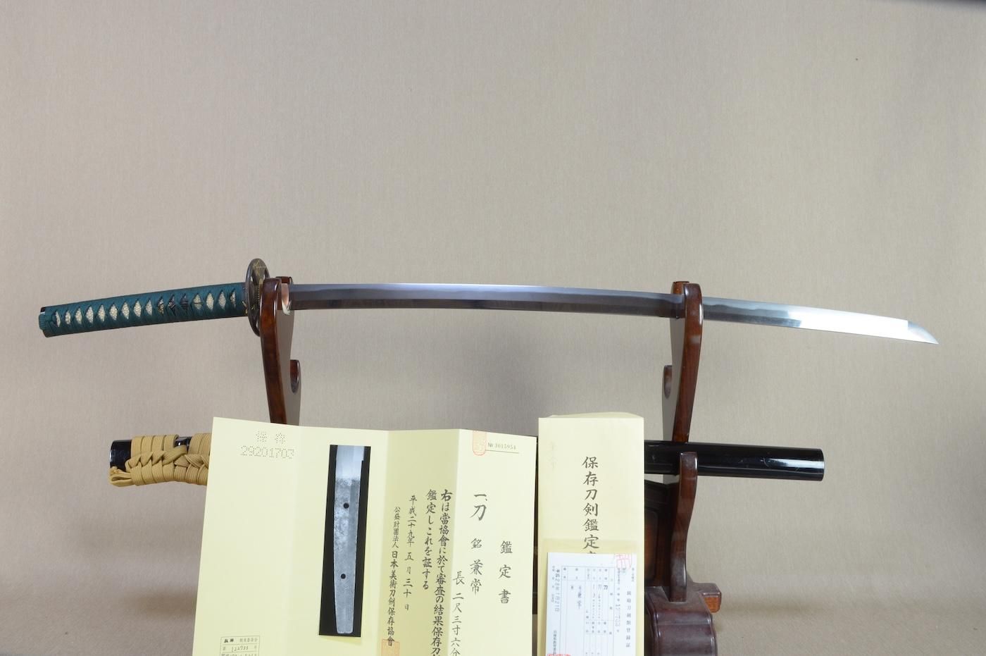 保存刀剣 美濃の末古刀、形居合・鑑賞に】「兼常」71.6cm 、鑑賞に