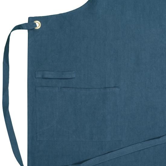 リネンムジエプロン / ベルギーリネン ブルーグレー | OLD-FASHIONED STORE