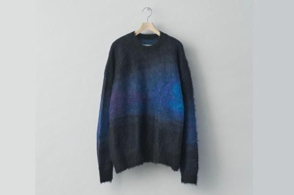 stein | シュタイン OVERSIZED GRADATION MOHAIR LS(BLACK) / オーバー