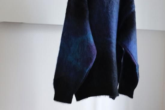 stein | シュタイン OVERSIZED GRADATION MOHAIR LS(BLACK) / オーバー