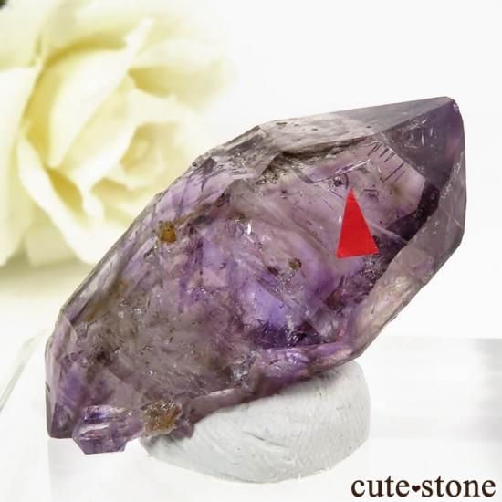 ジンバブエ産 水入りアメジストの結晶(原石) 12.9g - cute stone -