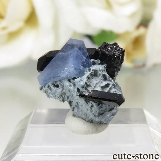 カリフォルニア産 ベニトアイト＆ネプチュナイトの母岩付き結晶（原石