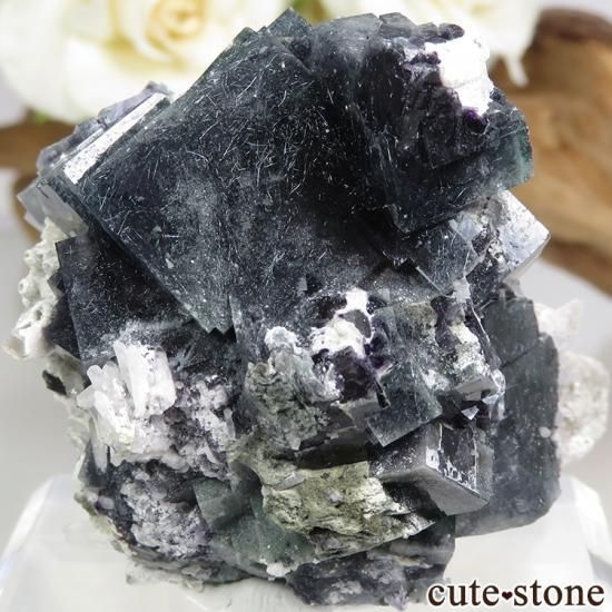 中国 内モンゴル産 針状結晶入りフローライト＆クォーツ - cute stone