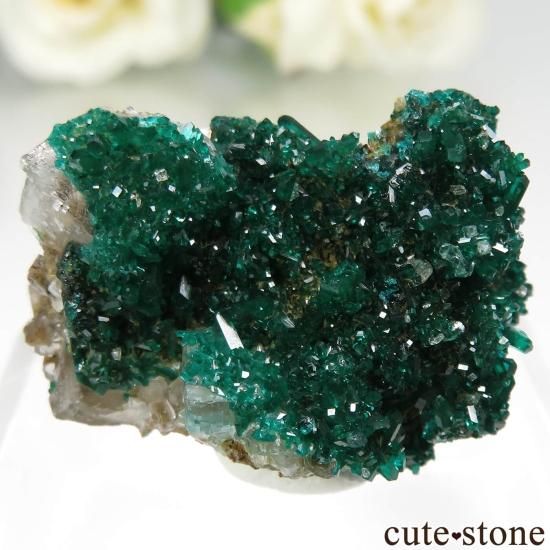 コンゴ共和国 Mindouli産 ダイオプテーズ＆カルサイトの原石 No.9