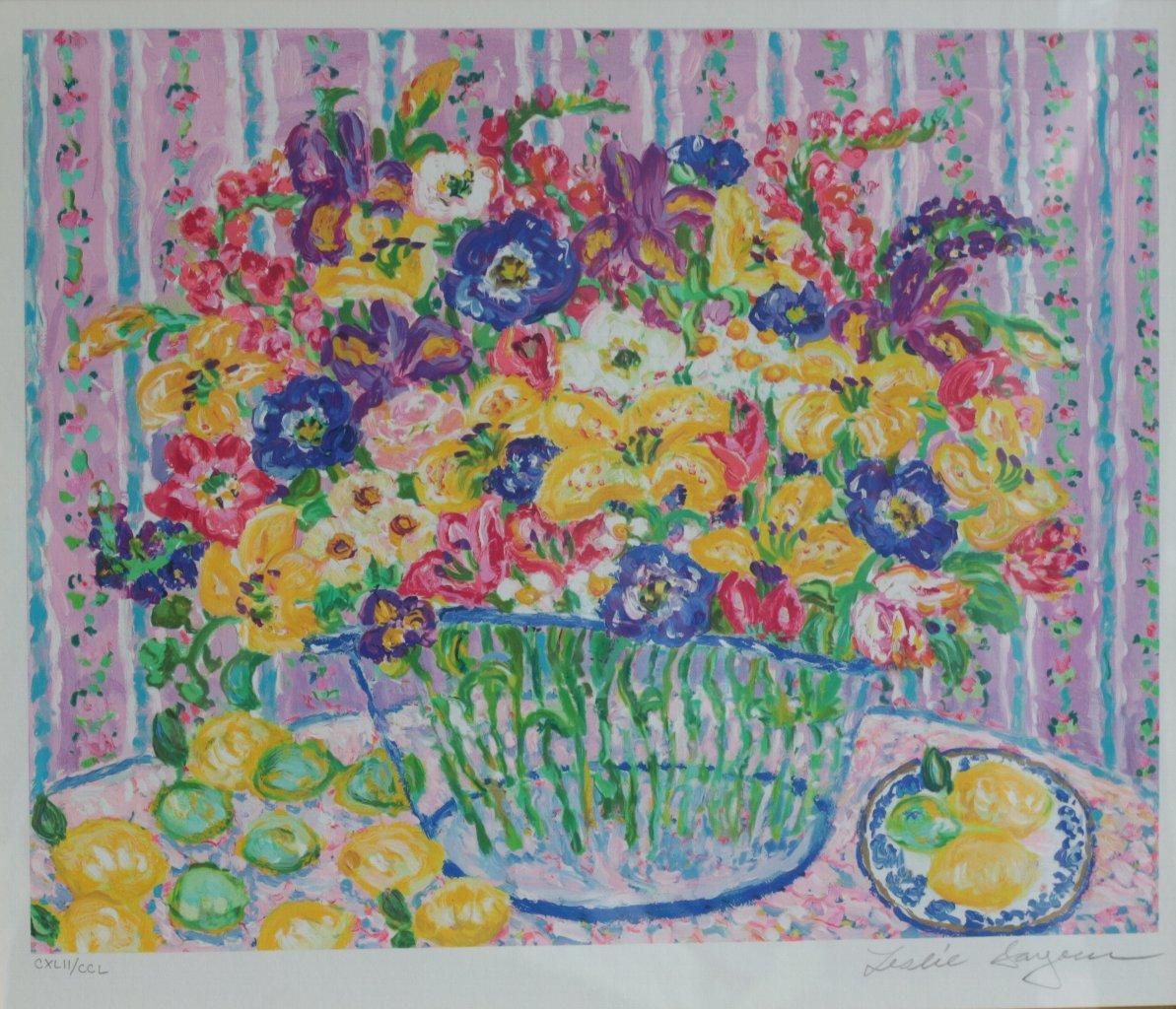 シルクスクリーン レスリー・セイヤー「ハッピー・リリース」商品番号