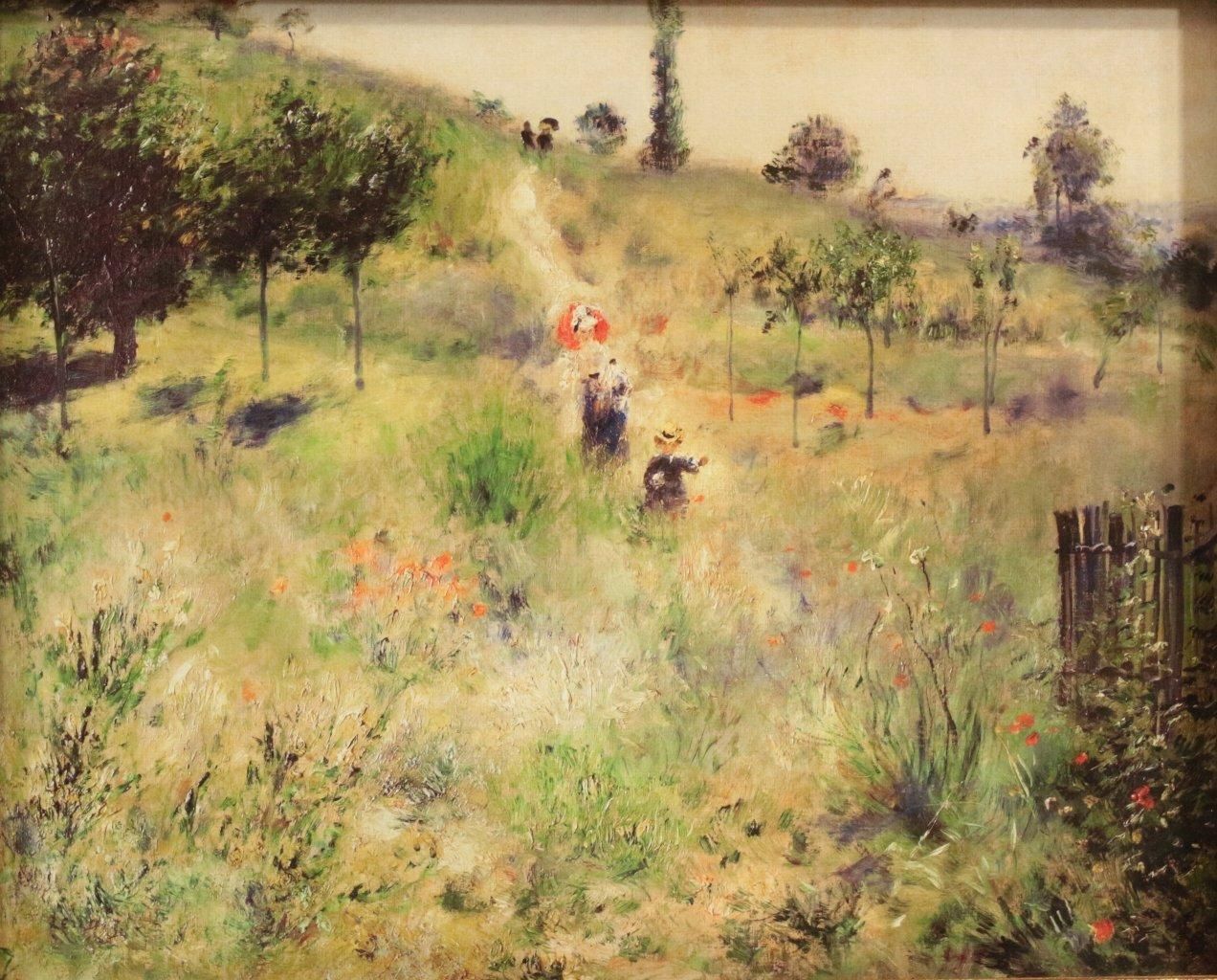 工芸画 オーギュスト・ルノワール「草原の坂道」 商品番号06062401- 絵