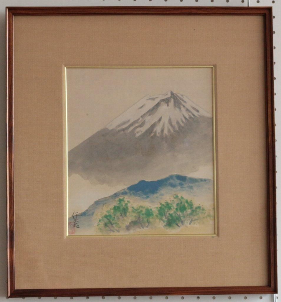 色紙額 帰山仟蒼 「富士」 商品番号202- 絵のある暮らし・絵になる