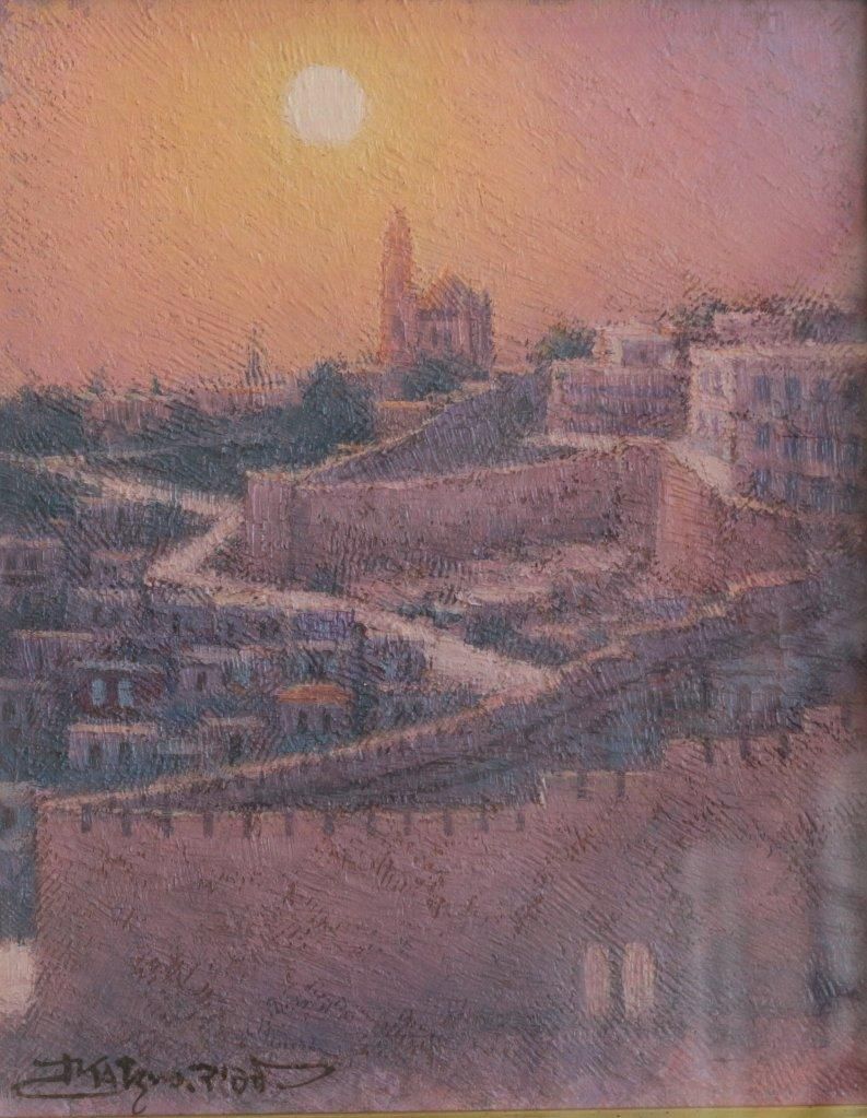 油彩 松尾洋明 「シオンの丘」商品番号808 - 絵のある暮らし・絵になる