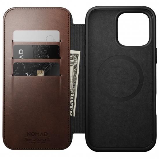 国内代理店正規品】NOMAD Modern Leather Folio for iPhone 16 Pro Max