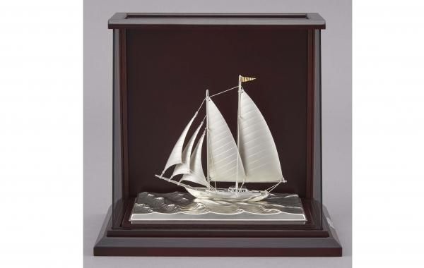 銀製 ヨット6号(スクーナー） スロープケース - TAKEHIKO - 武比古