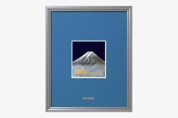 純銀 額 富士 4号 - TAKEHIKO - 武比古 - 日本の伝統工芸・関工芸株式会社