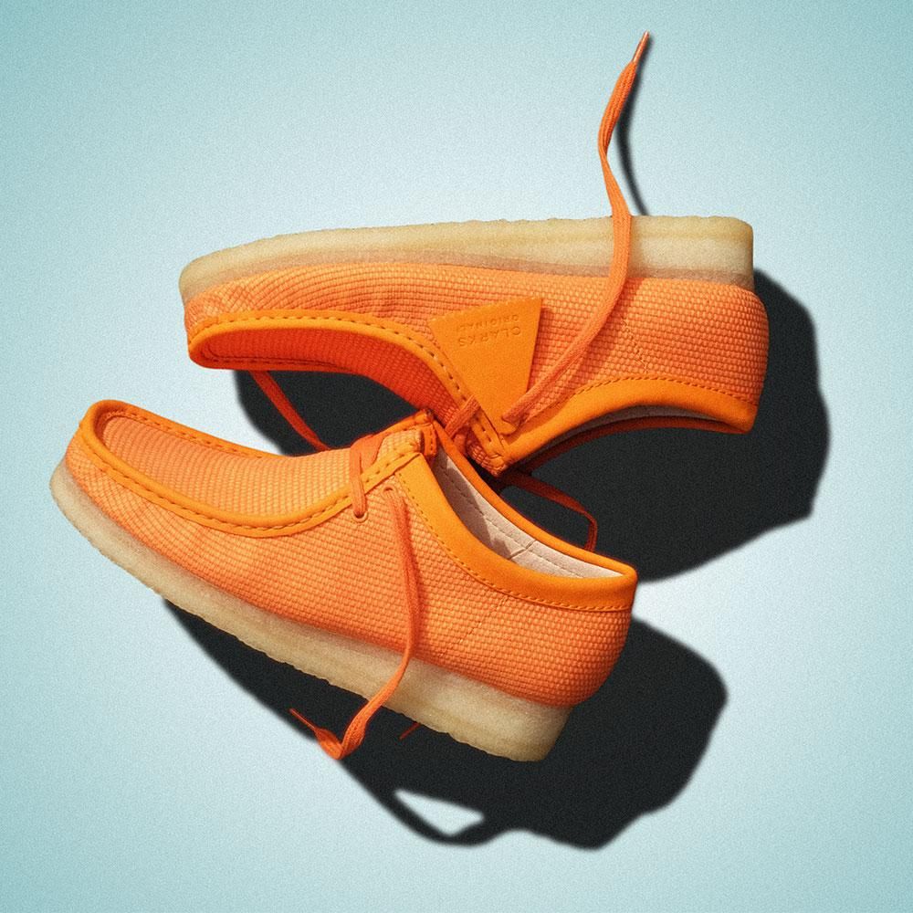 CLARKS ORIGINALS [WALLABEE] (ORANGE TEXTILE)｜通販