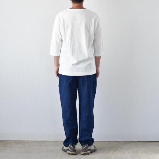 備後節織 テーパードパンツ 2nd.model 風合藍（厚地） - yohakuの公式