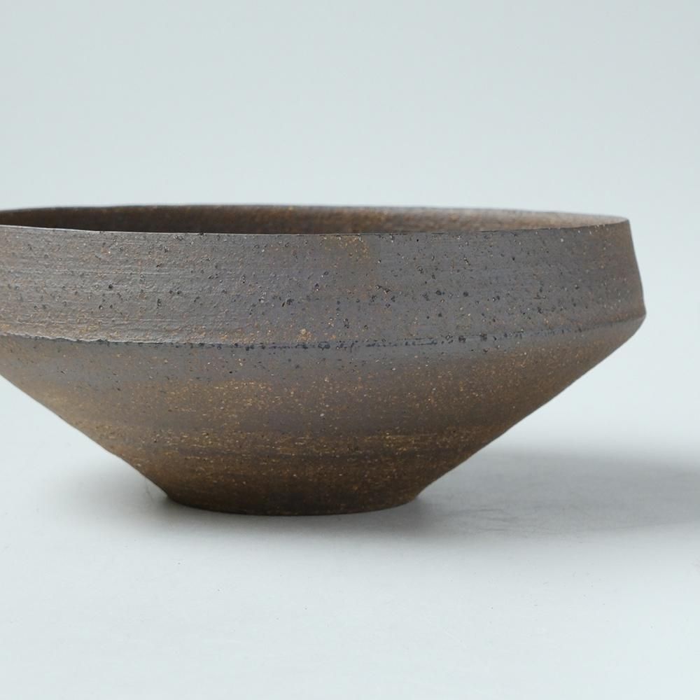 二階堂 明弘 _ 焼締め ドラ鉢（茶） - NODE