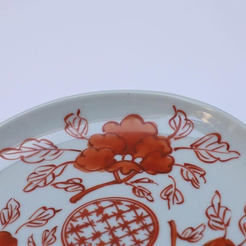 樋山真弓 赤絵折枝文 5寸皿 - copse | good home good taste good design