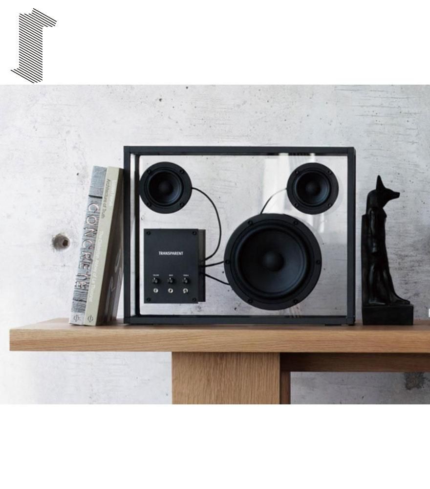 音楽をインテリアに TRANSPARENT SPEAKER/トランスペアレント